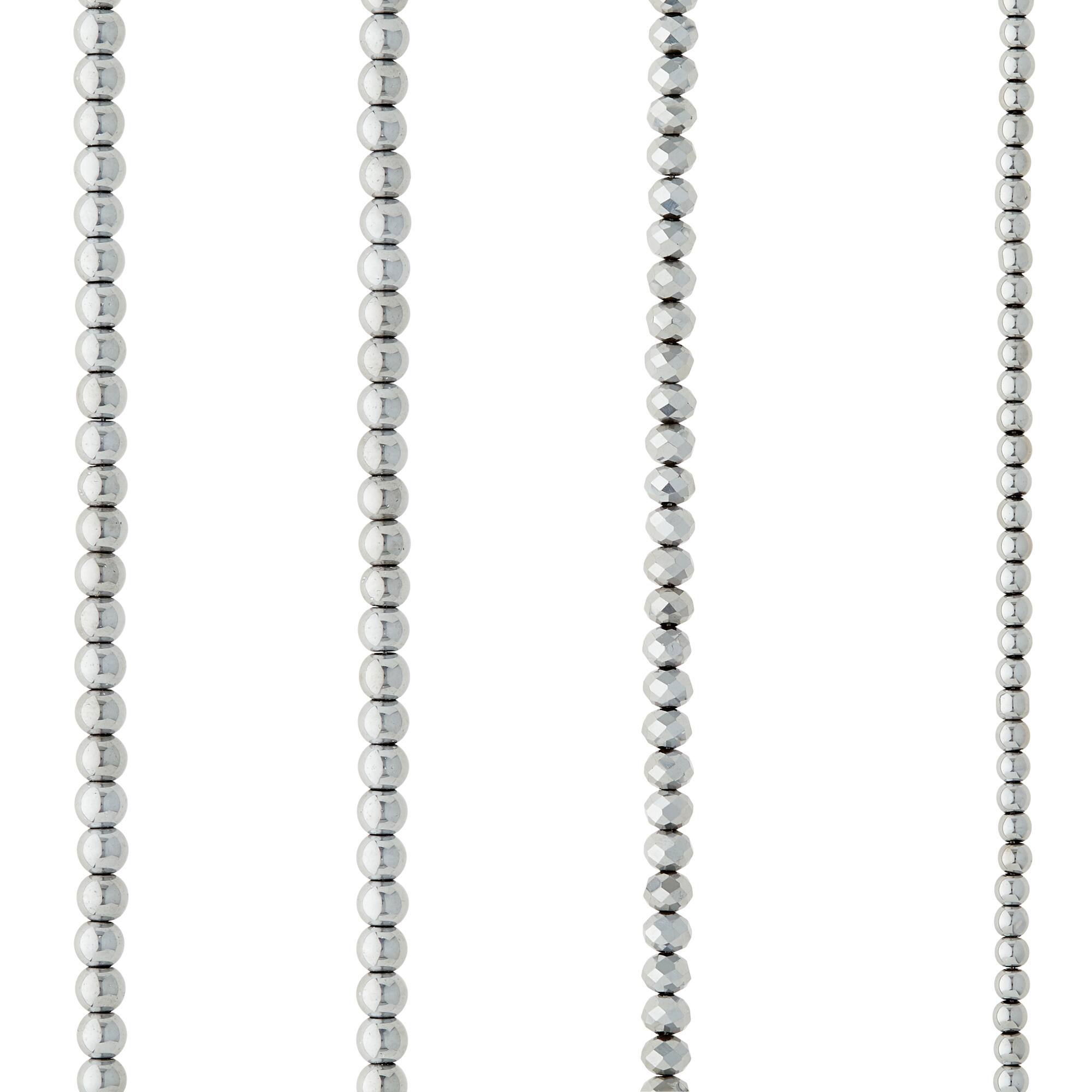 12 Packs: 4 ct. (48 total) Silver Glass Mixed Beads by Bead Landing™